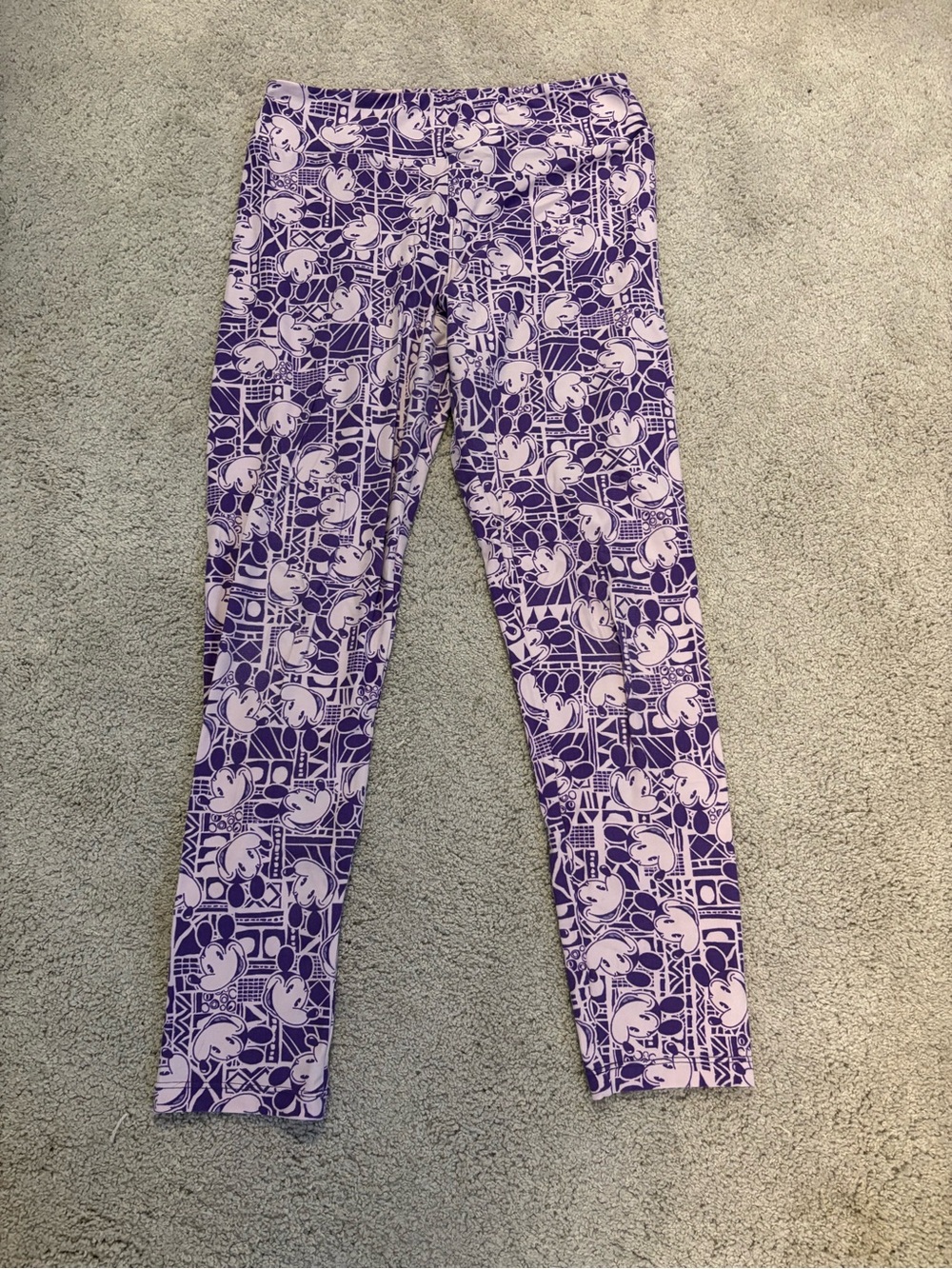 LuLaRoe Purple & Light Purple Character Leggings